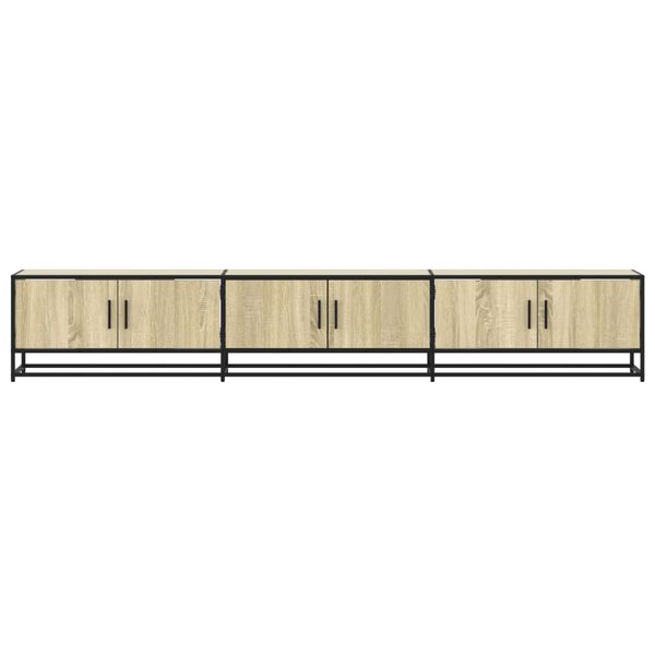 vidaXL Meuble TV ch&ecirc;ne sonoma 240x35x41 cm bois d'ing&eacute;nierie