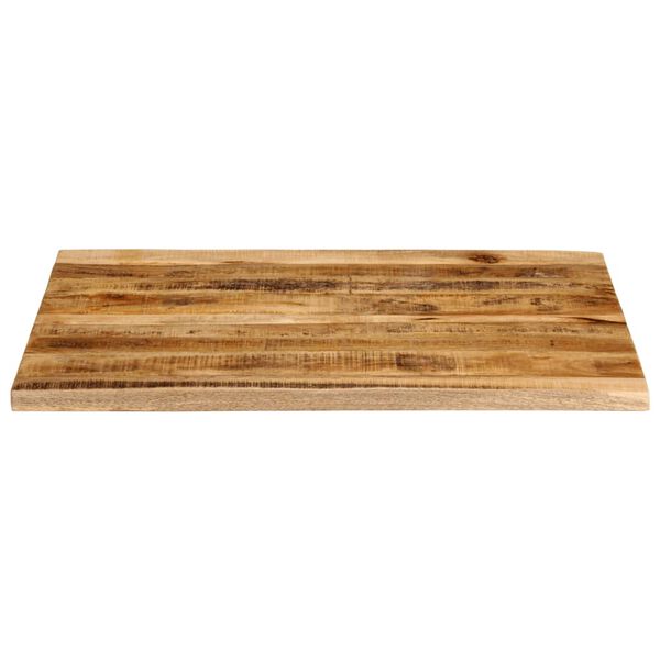 vidaXL Dessus de table 100x80x3,8cm bord vif bois massif manguier brut