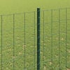 vidaXL Cl&ocirc;ture avec poteau Vert 1,6 x 10 m Acier et PVC