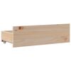 vidaXL Cadre de lit sans matelas avec tiroirs 140x190 cm bois de pin