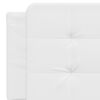vidaXL Coussin de tête de lit Zadar blanc 152 cm similicuir