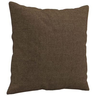 vidaXL Coussins décoratifs lot de 2 Marron 40x40 cm Tissu