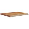 vidaXL &Eacute;tag&egrave;re murale rectangulaire massif acacia bordure assortie