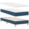 vidaXL Lit &agrave; ressorts avec matelas Bleu 80 x 200 cm tissu