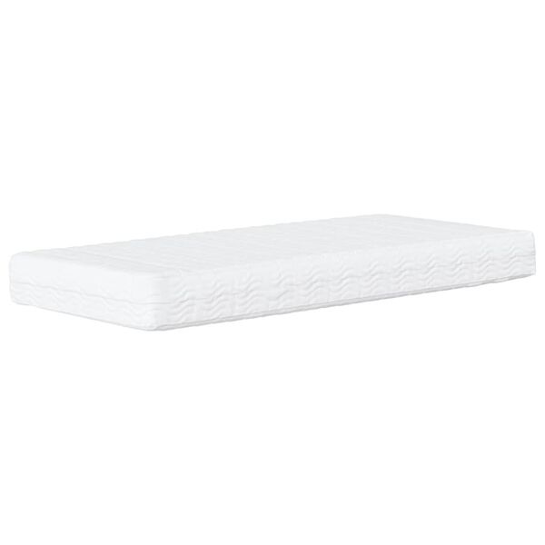 vidaXL Matelas en mousse blanc 90x210 cm dureté H2 H3
