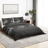 vidaXL Ensemble de housse de couette Noir 220x240 cm Coton