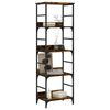 vidaXL Biblioth&egrave;que ch&ecirc;ne fum&eacute; 50x33x153 cm bois d'ing&eacute;nierie