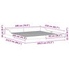 vidaXL Cadre de lit Blanc 180 x 210 cm Pin massif