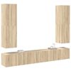 vidaXL Ensemble de meubles TV 4 pcs Ch&ecirc;ne sonoma Bois d'ing&eacute;nierie