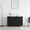vidaXL Buffet Noir 120 x 41 x 75 cm Bois d'ing&eacute;nierie