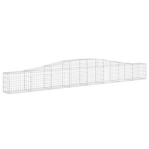 vidaXL Panier de gabions arqu&eacute; 400x30x40/60 cm Fer galvanis&eacute;