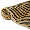 vidaXL Tapis Naturel et Noir 160 x 230 cm Jute