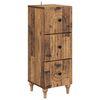 vidaXL Armoire &agrave; tiroirs Bois ancien 33 x 34,5 x 90 cm