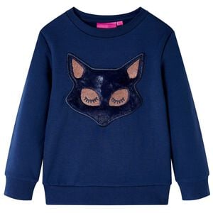 vidaXL Sweatshirt pour enfants bleu marine 116