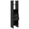 vidaXL Biblioth&egrave;que Ch&ecirc;ne noir 40 x 35 x 180 cm Bois d'ing&eacute;nierie