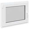 vidaXL Fen&ecirc;tre de sous-sol RISOR 90 x 50 cm PVC et verre Blanc