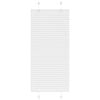 vidaXL Store pliss&eacute; blanc 55x100 cm largeur du tissu 54,4 cm polyester