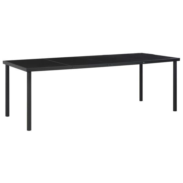 vidaXL Mobilier de salle &agrave; manger d'ext&eacute;rieur 11 pcs Acier