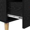 vidaXL Buffet Ch&ecirc;ne noir 69,5 x 34 x 90 cm Bois d'ing&eacute;nierie
