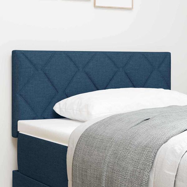 vidaXL T&ecirc;te de lit Bleu 100 cm tissu