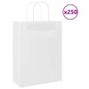 vidaXL Sacs en papier 250 pcs avec poign&eacute;es bleu 26x12x35 cm