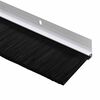 vidaXL Brosses d'&eacute;tanch&eacute;it&eacute; pour porte &agrave; visser 12 pcs Blanc 100 cm