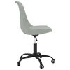 vidaXL Chaises pivotantes &agrave; manger lot de 6 Gris clair Tissu