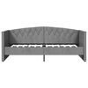 vidaXL Lit avec matelas et USB Gris clair Velours 90x200 cm