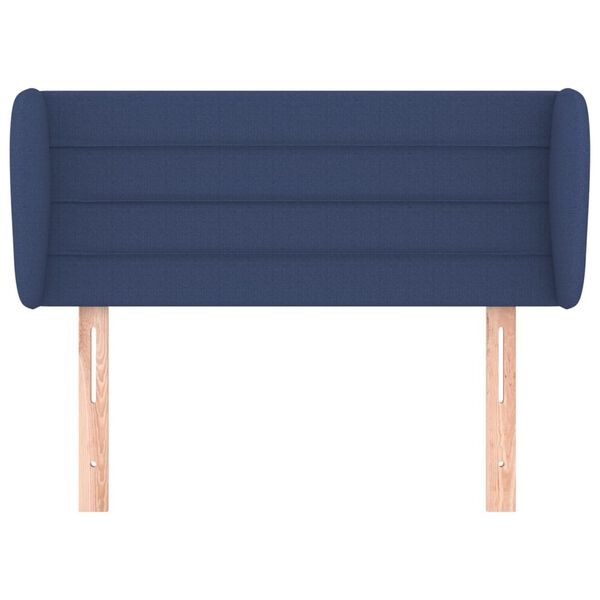 vidaXL T&ecirc;te de lit avec oreilles Bleu 83x23x78/88 cm Tissu