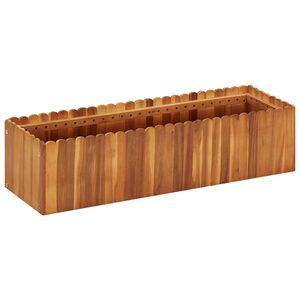 vidaXL Lit sur&eacute;lev&eacute; de jardin 100x30x25 cm Bois massif d'acacia