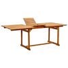 vidaXL Ensemble &agrave; manger de jardin 5pcs bois d'acacia solide textil&egrave;ne
