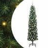vidaXL Sapin de No&euml;l artificiel Vert 210 cm PVC et acier et plastique
