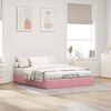 vidaXL Cadre de lit ottoman sans matelas rose 140x190 cm velours