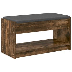 vidaXL Banc d'entr&eacute;e Ch&ecirc;ne Fum&eacute; 83 x 38 x 45 cm