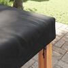 vidaXL Housse de Table Uni Noir 142 x 142 x 15 cm tissu