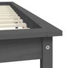 vidaXL Cadre de lit sans matelas gris 120x200 cm bois massif