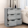 vidaXL Buffets 2 pcs Sonoma gris 30x30x70 cm Bois d'ingénierie