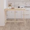 vidaXL Table de bar 140x80x110 cm Bois massif de pin