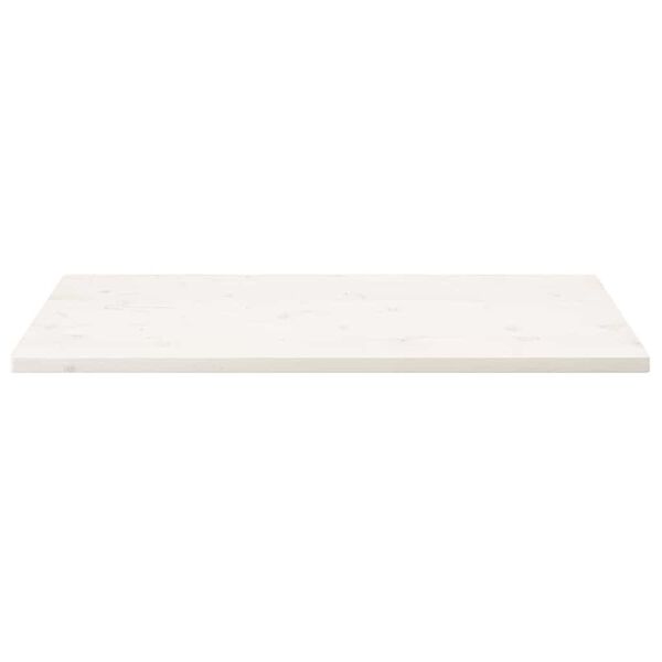 vidaXL Dessus de table blanc 100x60x2,5 cm bois de pin massif