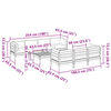 vidaXL Salon de jardin 8 pcs avec coussins bois de pin impr&eacute;gn&eacute;