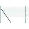 vidaXL Cl&ocirc;ture hexagonale Vert 0,4 x 10 m PVC