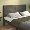 vidaXL T&ecirc;te de lit Gris 146x4x100 cm Bois massif de pin