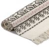 vidaXL Tapis Kilim Coton 120 x 180 cm avec motif Gris/rose