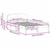 vidaXL Cadre de lit avec t&ecirc;te de lit Naturel 120 x 190 cm Pin massif