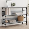 vidaXL Table console sonoma gris 100x32x75 cm bois d'ing&eacute;nierie
