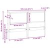 vidaXL T&ecirc;te de lit Autre Blanc 150 cm Bois massif en pin