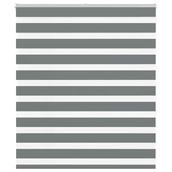 vidaXL Store z&egrave;bre gris fonc&eacute; largeur du tissu 130,9 cm polyester