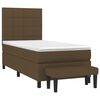 vidaXL Sommier &agrave; lattes de lit avec matelas Marron fonc&eacute; 80x200 cm