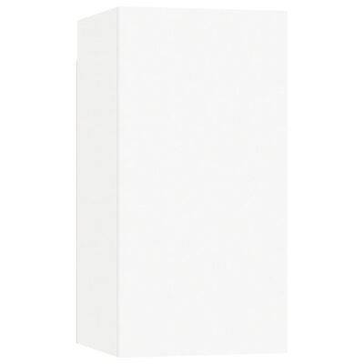 vidaXL Ensemble de meubles TV 4 pcs Blanc Bois d'ingénierie