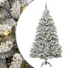 vidaXL Sapin de No&euml;l artificiel 210 cm 300 LED Blanc chaud